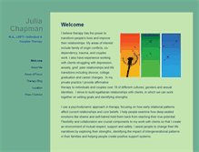 Tablet Screenshot of juliachapmanpsychotherapy.com